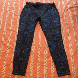 Fitted multicolor athletic leggings